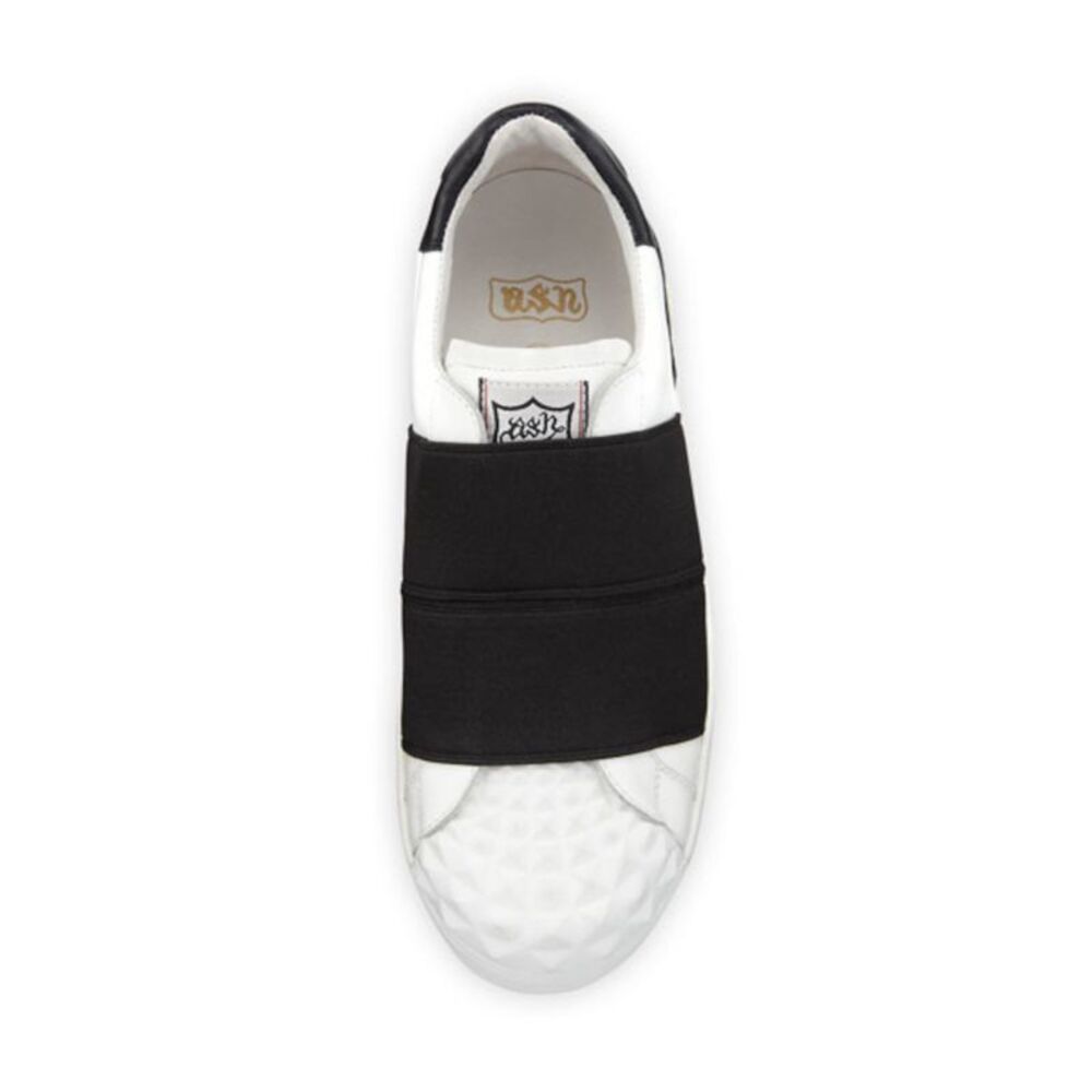 ASH Womens White Clip Round Toe Platform Slip On Leather Athletic Sneakers 40 - Picture 2 of 2